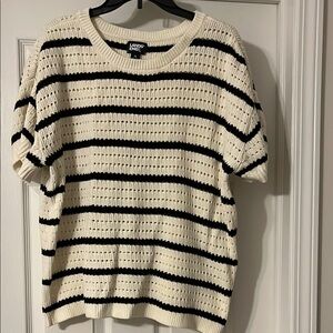 Women's Cotton Viscose Short Sleeve Crew Neck Sweater